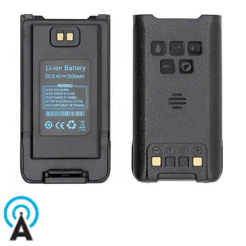 Battery for Baofeng handheld two-way radios (models UV-9R Plus, UV-9R Pro, A58) – available in standard and Type-C versions.